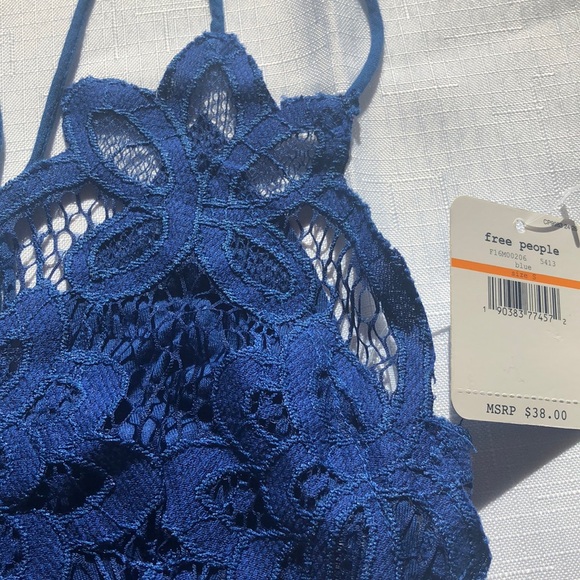 FREE PEOPLE BLUE KNIT BRALETTE - Picture 14 of 16